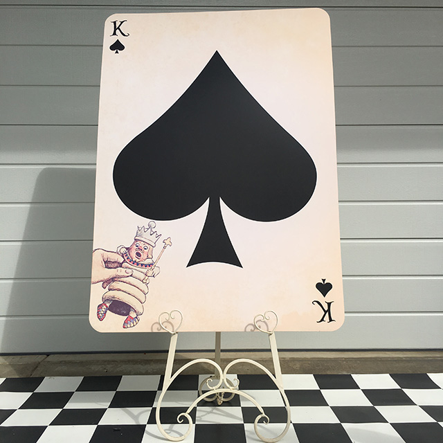 PLAYING CARD, King of Spades Oversize 1.2m H